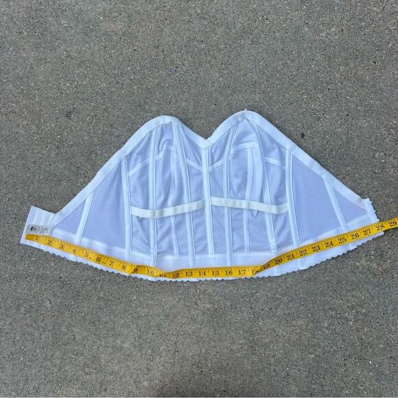 Vintage 60s 70s Wynette by Valmont White Ivory Bustier Size 36DD Style 737 - Picture 3 of 6